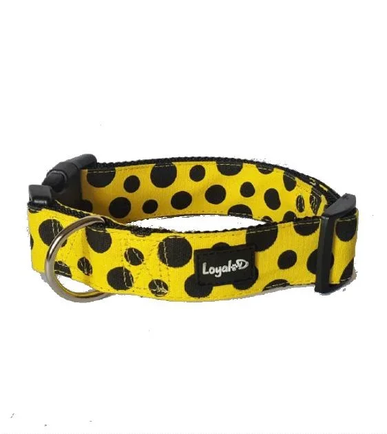 Loyal.D Canvas.D Get Spott.D (Yellow) Dog Collar