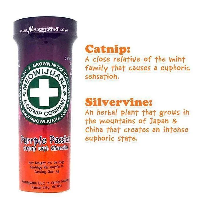 Meowijuana Purrple Passion – Catnip with Silvervine 26g