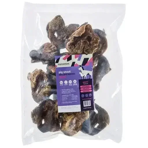 Momentum Carnivore Nutrition Freeze-Dried Pig Snout Dog Chew 14ct