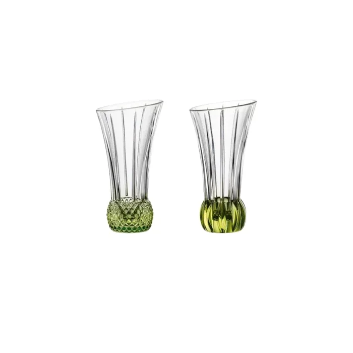 Nachtmann Lead Free Crystal 2 Pc Set Table Vase