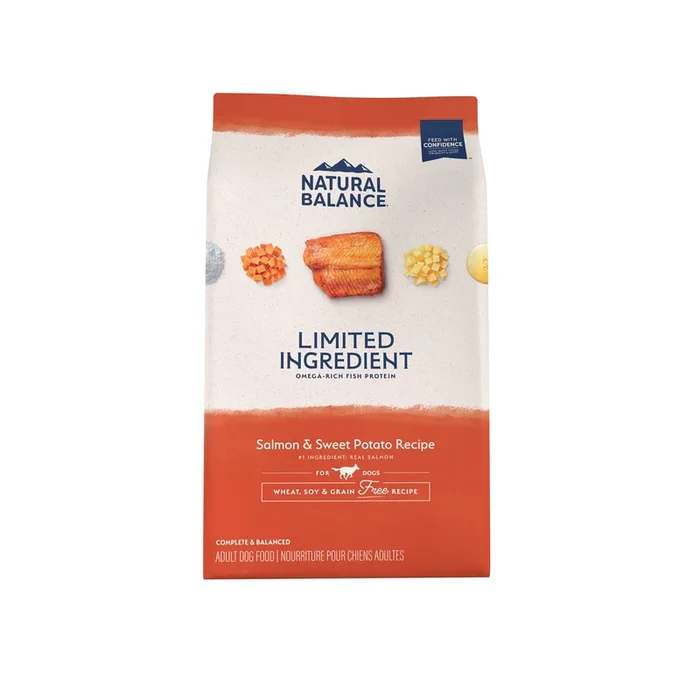 Natural Balance Pet Foods Limited Ingredient Diet Adult Dry Dog Food – Salmon & Sweet Potato – 12 lb
