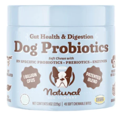 Natural Dog Company Probiotic Supplement Chews – 45ct