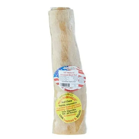 Nature’s Own USA Not-Rawhide Beef Chew Natural Dog Chews – Beef – 10 In – 16 Pack