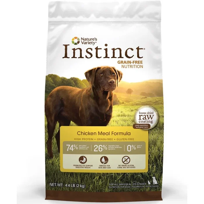 Nature’s Variety Instinct Chicken Meal Grain Free Dry Dog Food 4.4lb