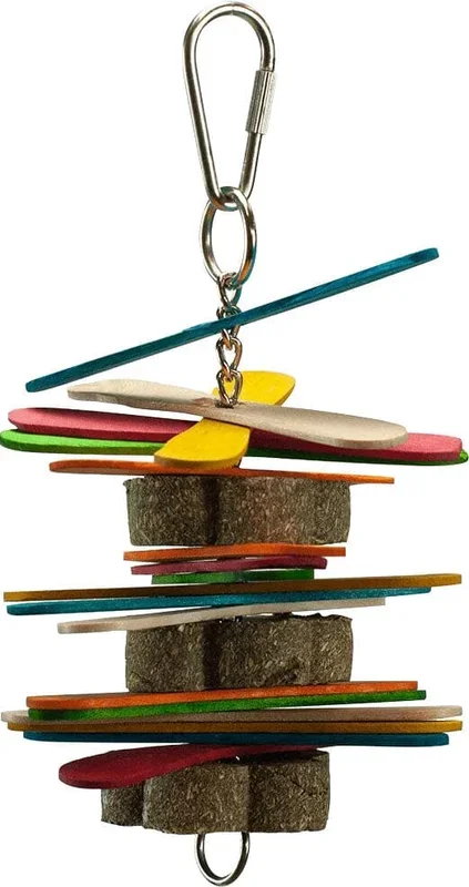 Nibbles Timothy Chew with Colorful Popsicle Sticks Small Animal Chewy Treats –