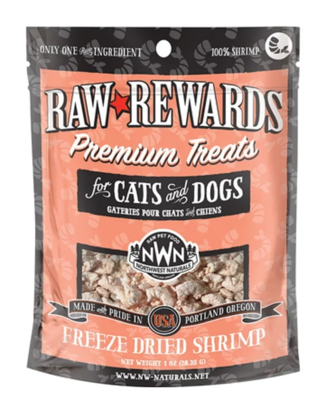 Northwest Naturals “Raw Rewards” Freeze Dried Dog & Cat Treats, Shrimp