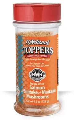Northwest Naturals Freeze Dried Toppers, Salmon with Shiitake & Maitake Mushrooms