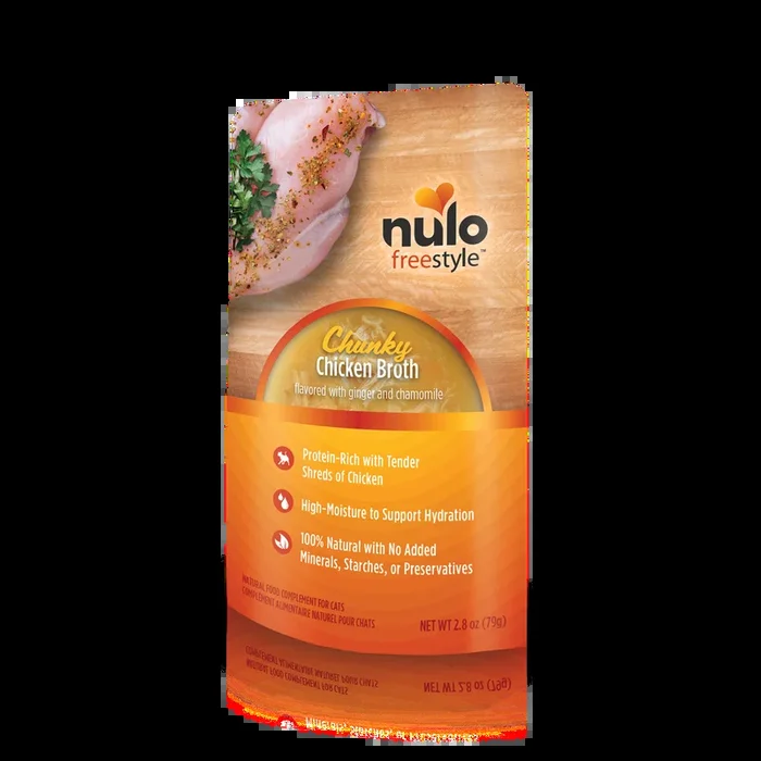 Nulo Freestyle Chunky Chicken Broth 2.8-oz, Cat Meal Topper