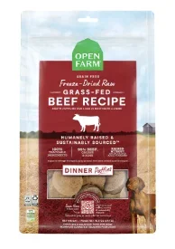Open Farm Freeze Dried Raw Dog Food Dinner Patties, Grass-Fed Beef Recipe