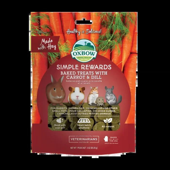 Oxbow Simple Rewards Baked Treats – Carrot & Dill