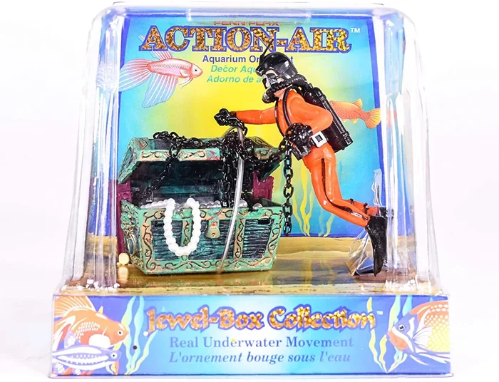 Penn Plax Action-Air Treasure Diver