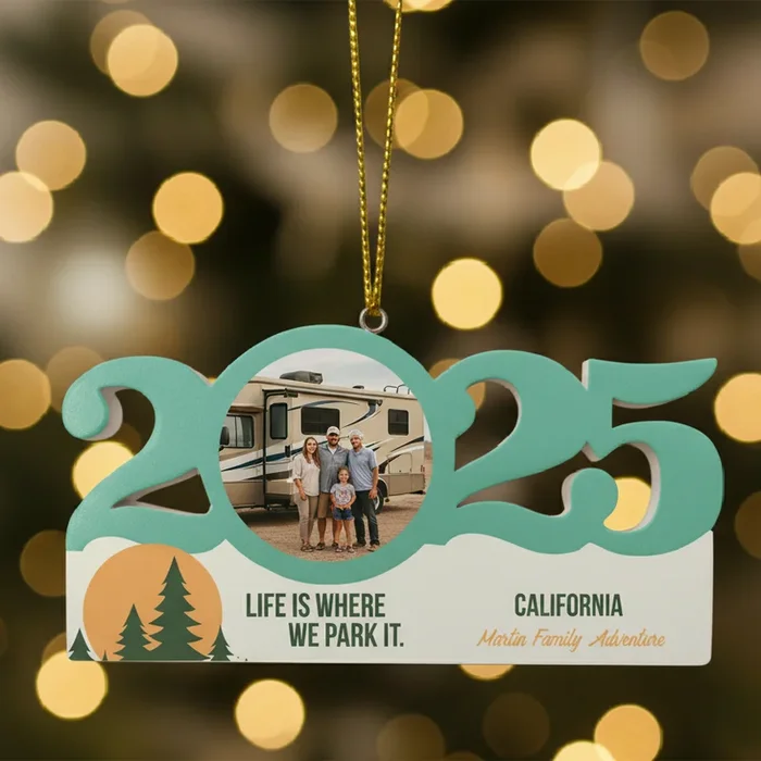 Personalized Dated Motor Home Ornament