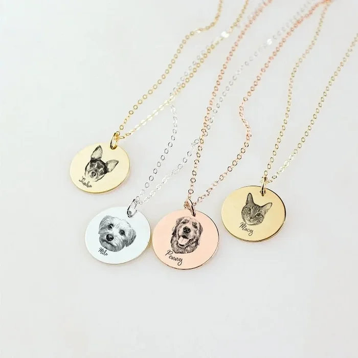Pet Portrait Necklace