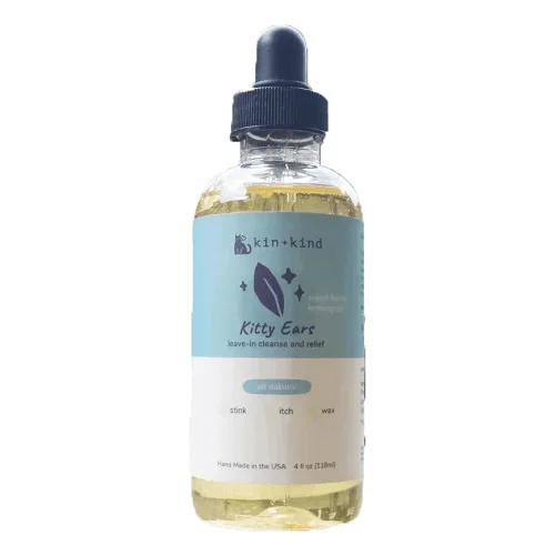 *(Please Use By 2026-03-31)* Cat Ear Cleaner – Kitty Ears – 4 oz