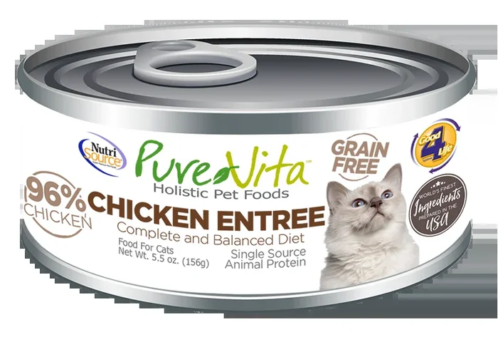 PureVita Grain Free Chicken Entrée for Cats