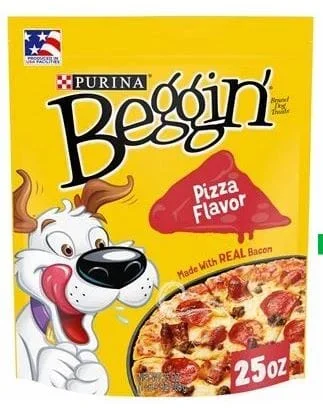 Purina Beggin’ Pizza with Bacon and Pork Soft and Chewy Dog Treats – 25 Oz – 4 Pack
