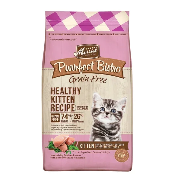 Purrfect Bistro Healthy Kitten Recipe Grain-Free Dry Cat Food