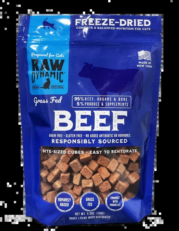 Raw Dynamic Beef Formula Freeze Dried Cat Food