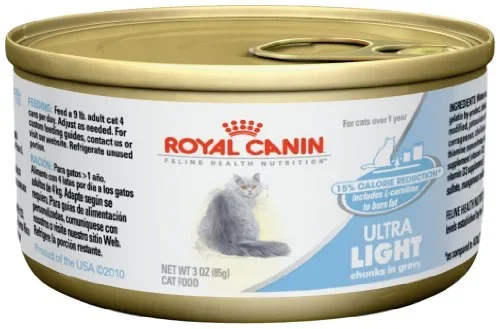 Royal Canin Feline Care Nutrition Weight Care Thin Slices in Gravy Adult Canned Cat Food – 3 Oz – Case of 24