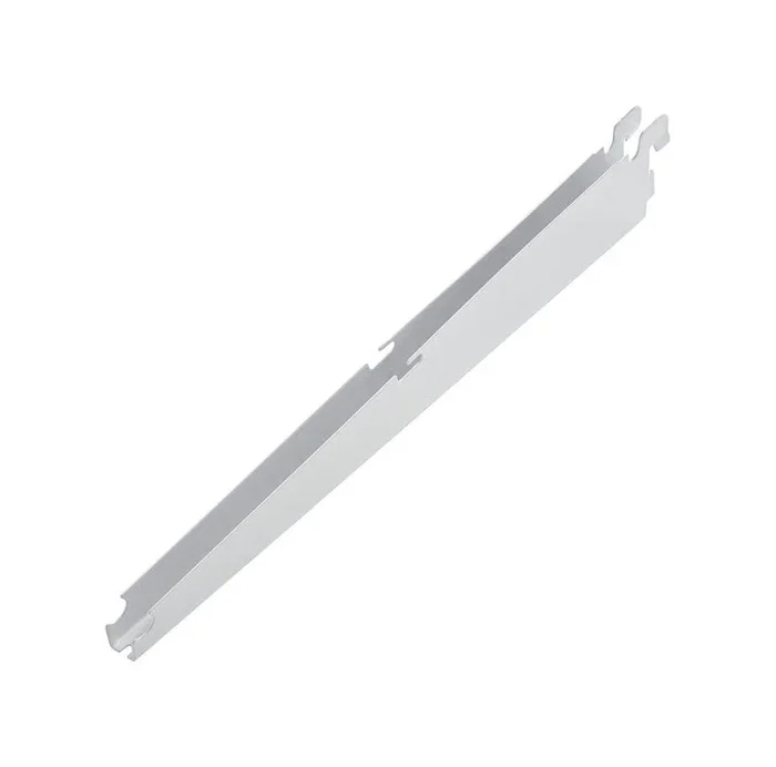 Rubbermaid White Steel Adjustable Fast Track Bracket 12 L x 2 H x 0.7 W in.