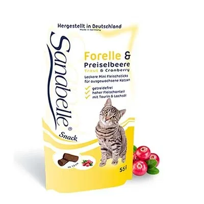 Sanabelle Trout & Cranberry Snack 55g