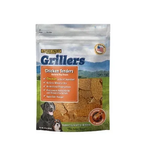 Savory Prime, Girllers Jerky Tenders Dog Treats Chicken, 1 Count / 16 Oz (Strip)