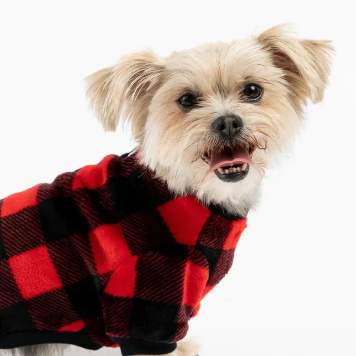 Silver Paw Plaid Pajamas