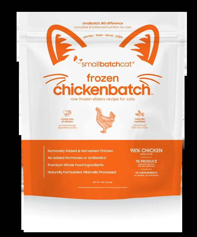 SmallBatch Cat Raw Chicken Sliders 3lb