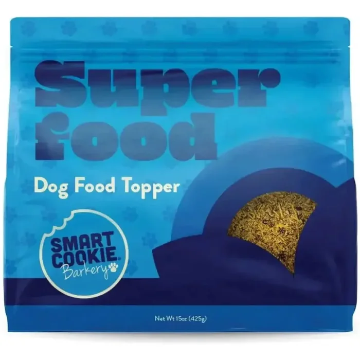Smart Cookie Superfood Dog Food Topper with Turmeric – Freeze-Dried Salmon Meal Mixer 15 oz