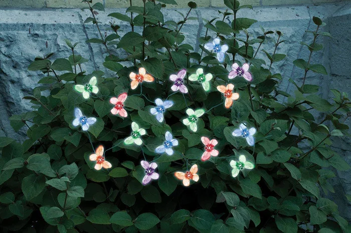 Smart Garden 3705MR20 Multi Color Butterfly LED Solar String Lights 20 Count