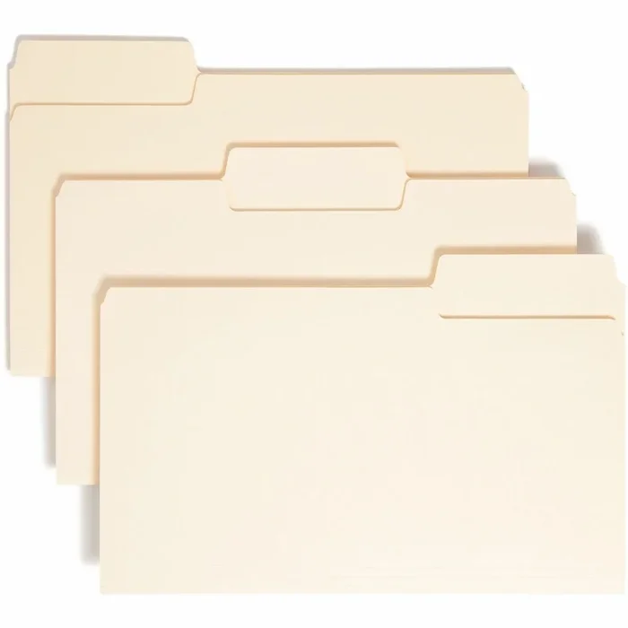 Smead SuperTab 1/3 Tab Cut Legal Recycled Top Tab File Folder – SMD15401