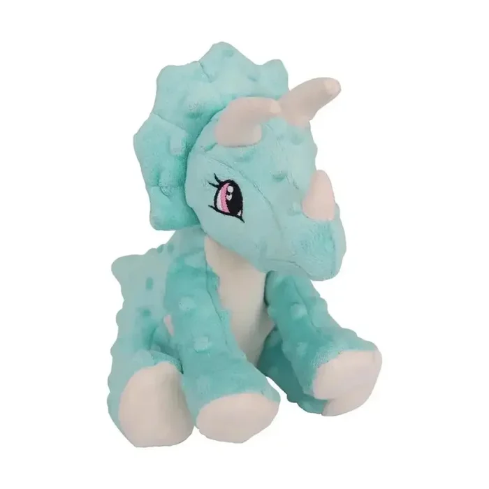 SnugArooz Talia the Triceratops Plush Dog Toy 8″