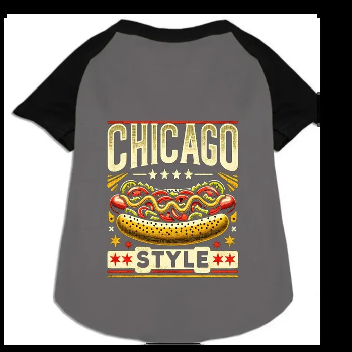 Sparky & Co “Chicago-Style” Raglan Baseball Pet T-Shirt