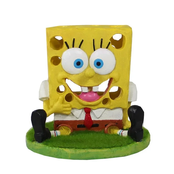 SpongeBob, SpongeBob Aqua-Floras Living Aquarium Ornament, 1 Each / Medium