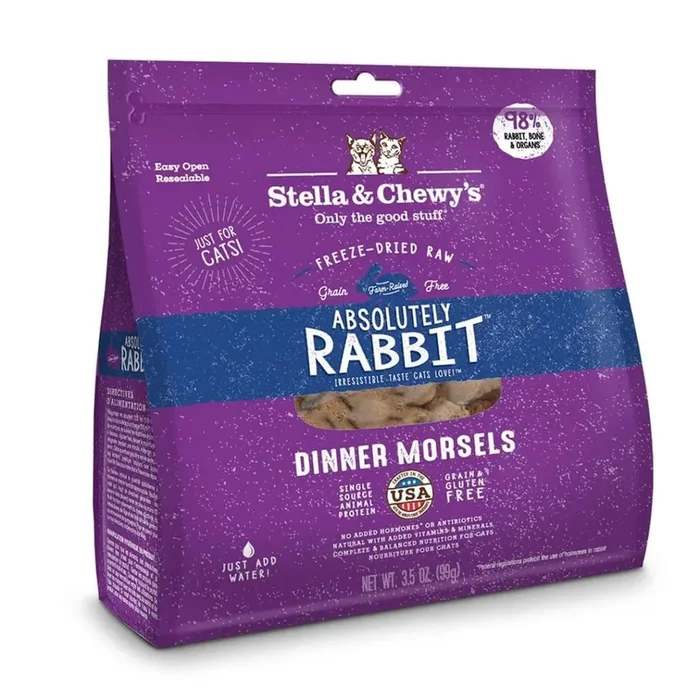 Stella & Chewy’s Absolutely Rabbit Freeze-Dried Raw Dinner Morsels – 18oz