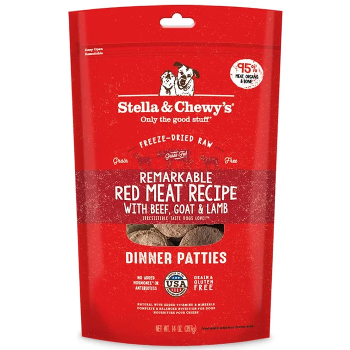 Stella & Chewy’s Freeze-Dried Remarkable Red Meat Dinner Patties for Dogs