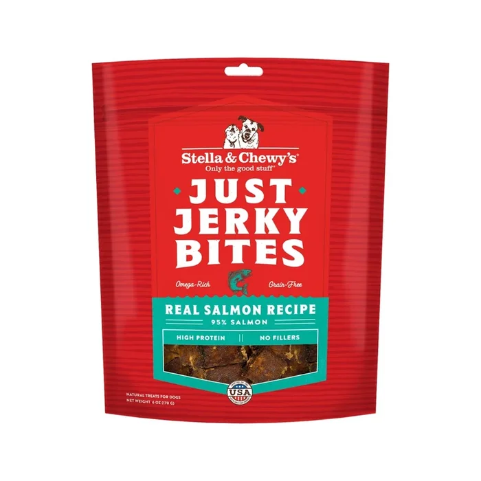 Stella & Chewy’s Just Jerky Bites Real Salmon Recipe Free Dog Treats