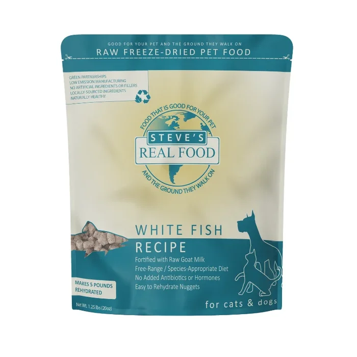 Steve’s Real Food Freeze Dried Raw 20oz – White Fish