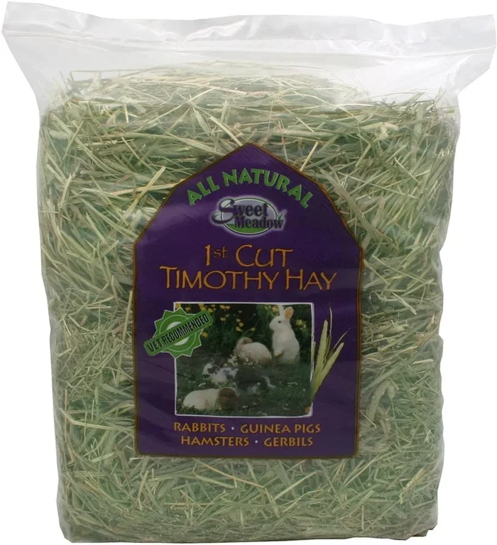 Sweet Meadow Farm 1st Cut Timothy Hay for Small Animals – 40 Oz