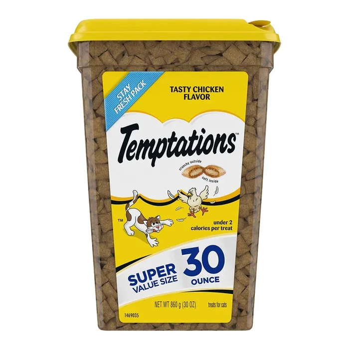 Temptations Classics Crunchy & Soft Adult Cat Treats Tasty Chicken 30-oz