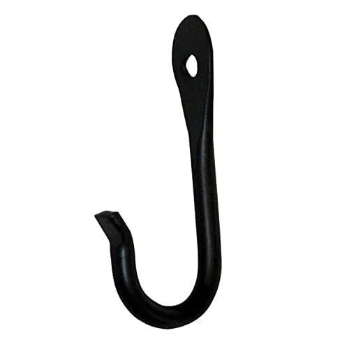 The Hookery Flared End J Hook Wild Bird Accessories – Black – 3 In – 12 Pack