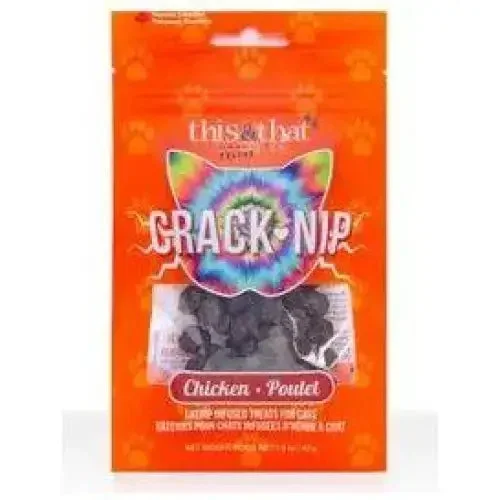 This & That Crack Nip Chicken Dehydrated Cat Treats 1.5oz