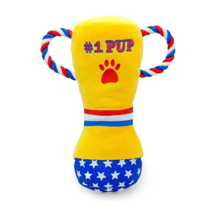 ThoozyPet #1 PUP Trophy Plush Dog Toy 9″