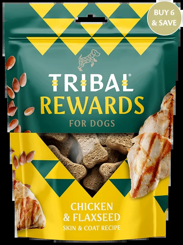 Tribal Rewards for Dogs Chicken & Flaxseed 125g