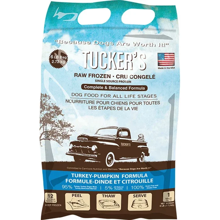 Tucker’s Complete Balance Dog Frozen Raw Food Turkey & Pumpkin