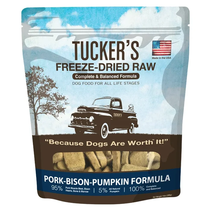 Tuckers Pork Bison Pumpkin 14oz – Expiry 23 Jan 2025