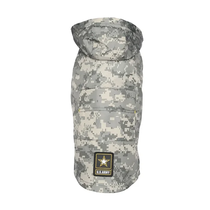 US Army Packable Dog Raincoat – Camo