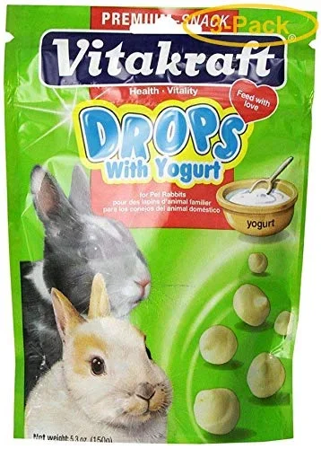 Vitakraft Drops with Yogurt for Pet Rabbits – 5.3 oz