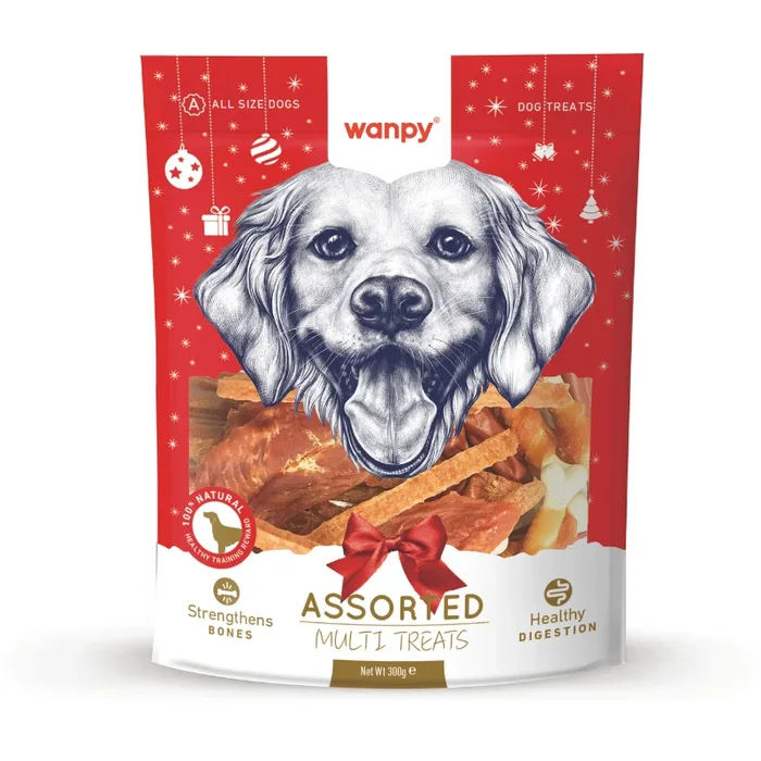 Wanpy Assorted Multi Treats Chicken Jerky For Dogs – 300g