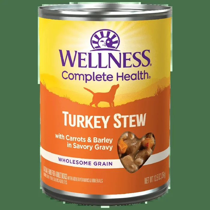 Wellness® Turkey Stew Wet Dog Food, 12.5-oz Case of 12